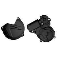 CLUTCH & IGNITION COVER PROTECTOR KTM EXC250/300 13-16, TE250/300 14-16 BLACK